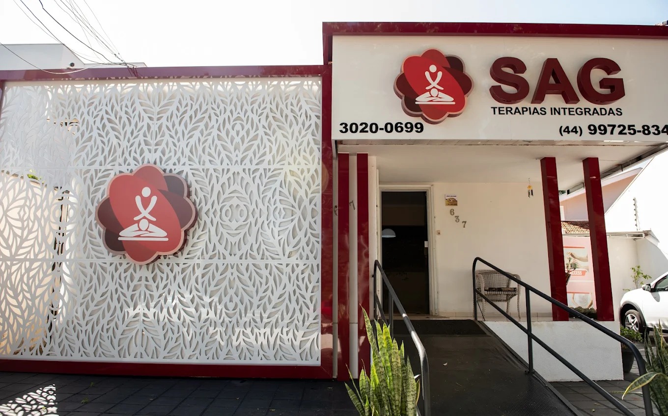 Fachada da SAG Terapias Integradas em Maringá, Av Itororó 637